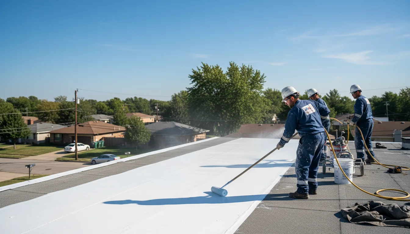Commercial roof coating in Malakoff, TX near me